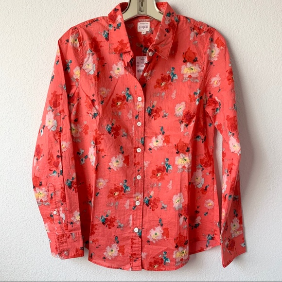 J. Crew floral button down - Picture 1 of 12
